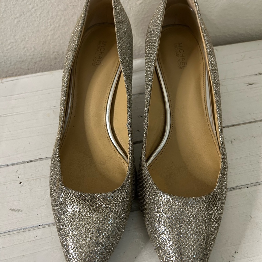 Michael Kors Glittering Silver Heels